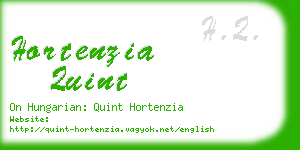 hortenzia quint business card